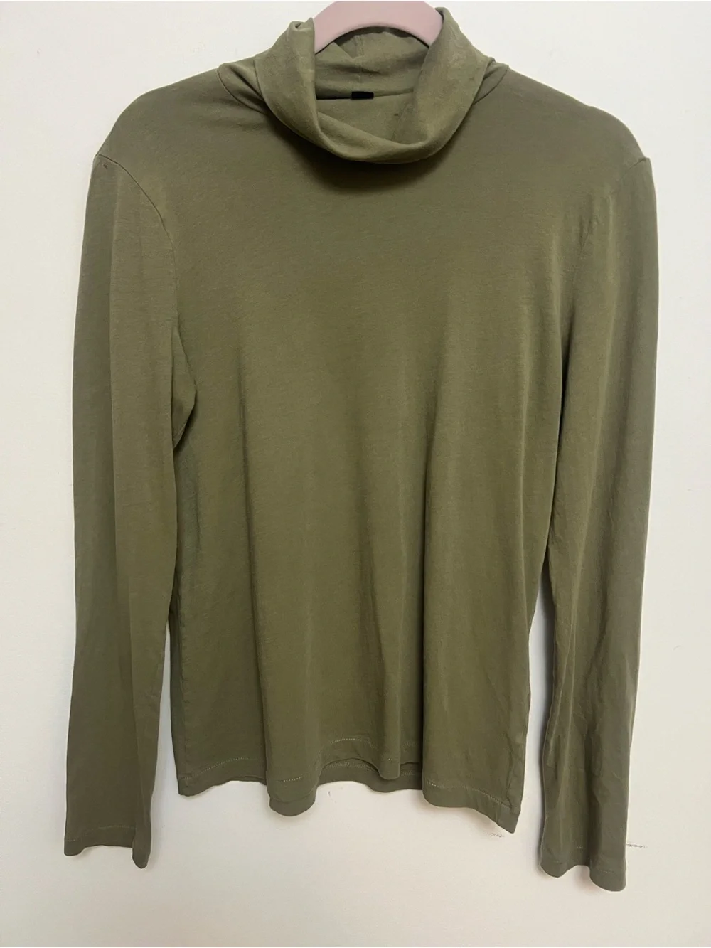 J.Crew Re-Imagined Olive Green Turtleneck Top – Size M